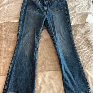 GAP NWOT 70s Flare Wide Leg Jeans Size 16